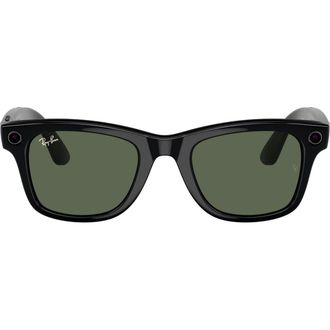 Смарт-окуляри Ray-Ban | Meta Wayfarer [Gen 2] Large Shiny Black Frame / G-15 Green Lenses (RW4012 601/71 53-22) - фото 2