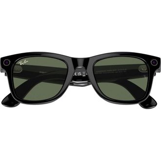 Смарт-окуляри Ray-Ban | Meta Wayfarer [Gen 2] Large Shiny Black Frame / G-15 Green Lenses (RW4012 601/71 53-22) - фото 3