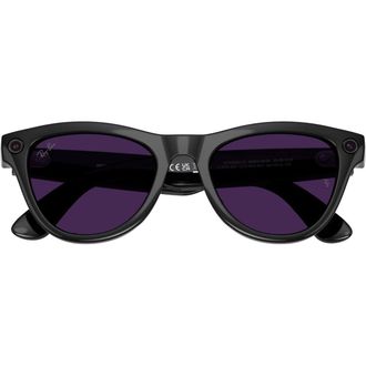 Смарт-окуляри Ray-Ban Meta Skyler Gen2 Standard Shiny Black Frame / Clear to Amethyst Transitions Lenses (RW4014 601/CH 52-20) - фото 3
