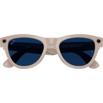 Смарт-очки Ray-Ban Meta Skyler Standard - Shiny Chalky Gray / Clear Sapphire Transition (RW4010 6700MF 52-20) - фото 4
