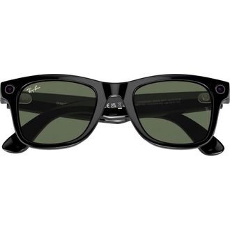 Смарт-очки Ray-Ban Meta Wayfarer Sunglasses Gen 2 Shiny Black with Green Lenses (RW4012 601/7153) - фото 3