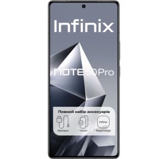 Смартфон Infinix NOTE 50 PRO 12/256 X6855 SHADOW BLACK (UA) - фото 2 Смартфон Infinix NOTE 50 PRO 12/256 X6855 SHADOW BLACK (UA) - фото 2