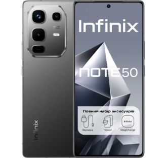 Смартфон Infinix NOTE 50 8/256 X6858 SHADOW BLACK (UA) - фото 1