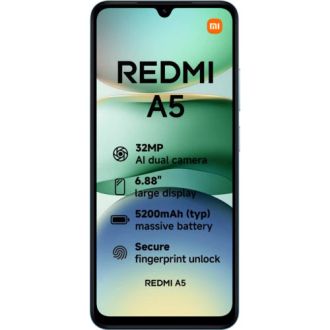 Смартфон Xiaomi Redmi A5 3/64GB Ocean Blue (with adapter) (Global Version) - фото 2 Смартфон Xiaomi Redmi A5 3/64GB Ocean Blue (with adapter) (Global Version) - фото 2
