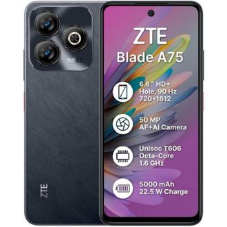 Смартфон ZTE Blade A75 4/128GB Black - фото 1 Смартфон ZTE Blade A75 4/128GB Black - фото 1
