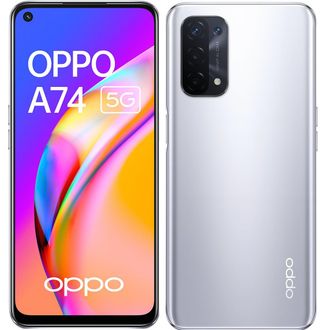 Смартфон OPPO A74 5G 6/128GB Space Silver (Global Version) - фото 8 Смартфон OPPO A74 5G 6/128GB Space Silver (Global Version) - фото 8