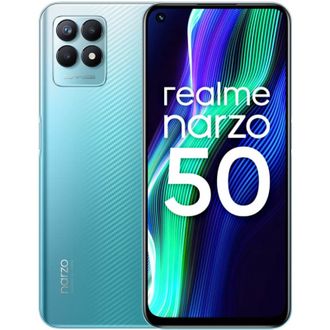Смартфон Realme Narzo 50 4/64GB Speed Blue - фото 1