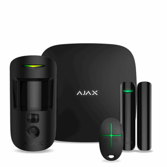 Комплект охоронної сигналізації Ajax StarterKit Cam Plus Black - фото 1