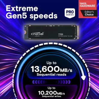 SSD накопитель Crucial T705 1 TB (CT1000T705SSD3) - фото 2 SSD накопитель Crucial T705 1 TB (CT1000T705SSD3) - фото 2