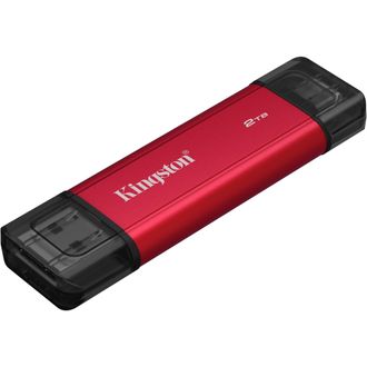 Портативный SSD Kingston Dual USB-A/C 2TB Dual Portable 1050MB/s USB 3.2 Gen 2 Red/Black (SPSD/2TB) - фото 2