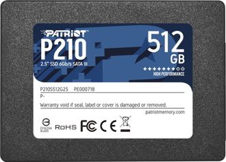 Накопичувач SSD 2.5" 512GB Patriot (P210S512G25) - фото 1 Накопичувач SSD 2.5" 512GB Patriot (P210S512G25) - фото 1