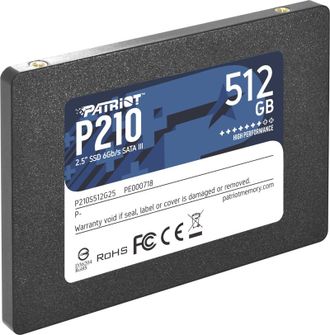 Накопичувач SSD 2.5" 512GB Patriot (P210S512G25) - фото 2 Накопичувач SSD 2.5" 512GB Patriot (P210S512G25) - фото 2