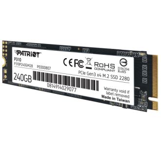 SSD накопитель Patriot M.2 2280 240GB (P310P240GM28) - фото 3 SSD накопитель Patriot M.2 2280 240GB (P310P240GM28) - фото 3