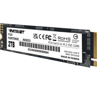 SSD накопичувач Patriot M.2 2280 2TB Patriot (P320P2TBM28) - фото 3 SSD накопичувач Patriot M.2 2280 2TB Patriot (P320P2TBM28) - фото 3