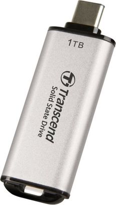 Портативний SSD Transcend 1TB USB 3.1 Gen 2 Type-C ESD300 Silver - фото 4 Портативний SSD Transcend 1TB USB 3.1 Gen 2 Type-C ESD300 Silver - фото 4