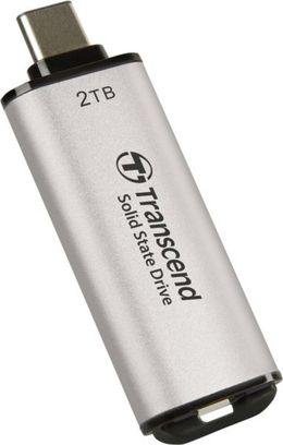 Портативний SSD Transcend 2TB USB 3.1 Gen 2 Type-C ESD300 Silver. (ts2tesd300s) - фото 3 Портативний SSD Transcend 2TB USB 3.1 Gen 2 Type-C ESD300 Silver. (ts2tesd300s) - фото 3