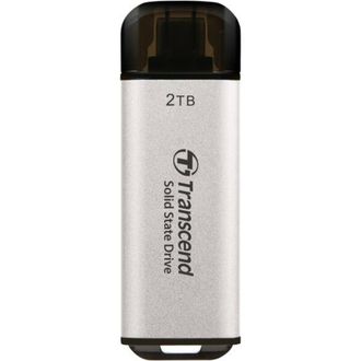 Портативний SSD Transcend 2TB USB 3.1 Gen 2 Type-C ESD300 Silver. (ts2tesd300s) - фото 2 Портативний SSD Transcend 2TB USB 3.1 Gen 2 Type-C ESD300 Silver. (ts2tesd300s) - фото 2