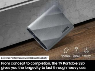 SSD накопичувач Samsung T9 2 TB Grey (MU-PK2T0G) - фото 3 SSD накопичувач Samsung T9 2 TB Grey (MU-PK2T0G) - фото 3