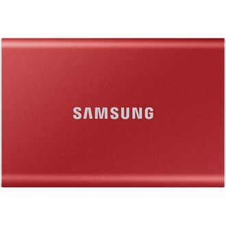 SSD накопитель Samsung T7 500 GB Red (MU-PC500R/WW) - фото 1
