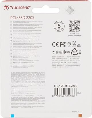 SSD накопитель Transcend M.2 2280 512GB (TS512GMTE220S) - фото 3