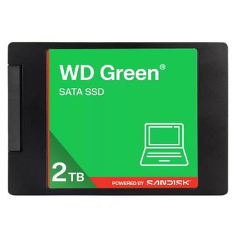SSD накопитель WD Green SATA 2.5" 2TB 545MB/S GRN WDS200T5G0A - фото 1 SSD накопитель WD Green SATA 2.5" 2TB 545MB/S GRN WDS200T5G0A - фото 1