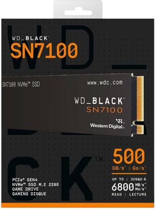 SSD накопитель WD G4 M.2 NVME 500GB BLACK SN7100 WDS500G4X0E - фото 2