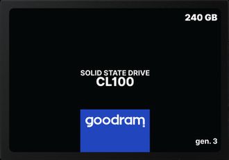SSD накопитель Goodram 240GB CL100 GEN.3 2.5" SATAIII 3D TLC (SSDPR-CL100-240-G3) - фото 1 SSD накопитель Goodram 240GB CL100 GEN.3 2.5" SATAIII 3D TLC (SSDPR-CL100-240-G3) - фото 1