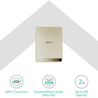 SSD накопитель Apacer 512GB AS724 Cream (AP512GAS724C-1) - фото 2