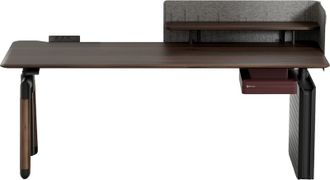 Комп’ютерний стіл Sihoo D07 1.8m Walnut/Black (D07A-101/D07J-101-AB/D07-P) - фото 2
