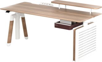 Комп’ютерний стіл Sihoo D07 1.6m Maple/White (D07B-102/D07J-102-AB) - фото 1