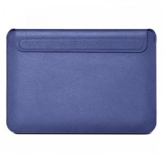 Папка-конверт WIWU Genuine Leather Laptop Sleeve MacBook 14/14.2 (navy blue) - фото 1