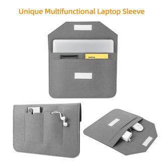 Чохол-конверт ZAMAX Felt Sleeve для MacBook Air 15.3"(Graphite) - фото 2