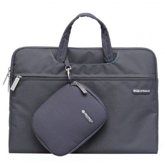 Чехол-сумка WIWU Gearmax для MacBook 13" Campus Slim Series [+ чехол и коврик для мышки] (Grey) - фото 1