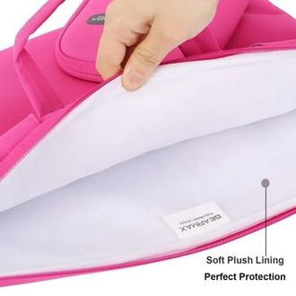 Чохол-сумка WIWU Gearmax для MacBook 13" Campus Slim Series [+ чохол і коврик для мишки] (Pink) - фото 2