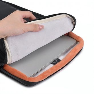 Чехол-сумка WIWU для MacBook Pro 14" Cozy Classic Sleeve Series (Black) - фото 2