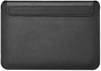 Папка конверт WIWU Genuine Leather Laptop Sleeve MacBook 16.2 Black - фото 1