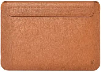 Папка конверт WIWU Genuine Leather Laptop Sleeve MacBook 16,2 Brown - фото 1