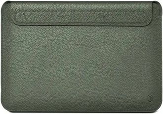 Папка конверт WIWU Genuine Leather Laptop Sleeve MacBook 16.2 Forest Green - фото 1 Папка конверт WIWU Genuine Leather Laptop Sleeve MacBook 16.2 Forest Green - фото 1