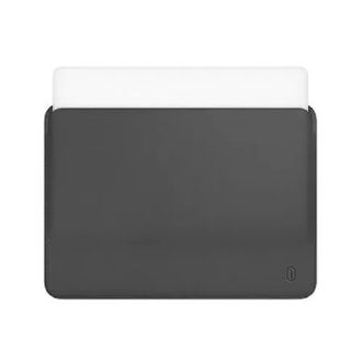 Папка конверт Wiwu Skin Pro 2 Leather MacBook Air/Pro 13.3 grey - фото 2