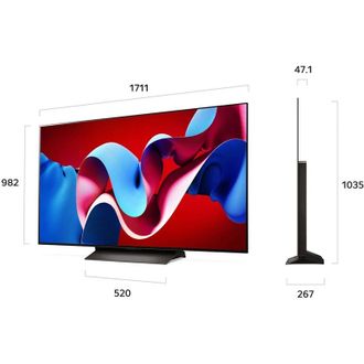 Телевізор LG OLED77C46LA - фото 2