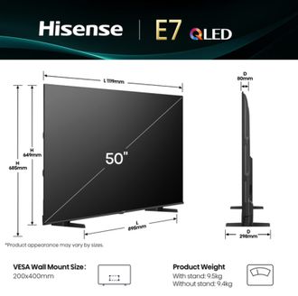 Телевизор HISENSE 50E7Q - фото 3 Телевизор HISENSE 50E7Q - фото 3