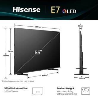 Телевизор HISENSE 55E7Q - фото 3 Телевизор HISENSE 55E7Q - фото 3