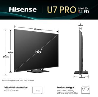 Телевизор HISENSE 55U7Q PRO - фото 3