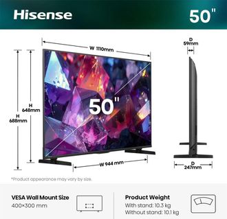 Телевізор Hisense 50E7S PRO Europe - фото 3