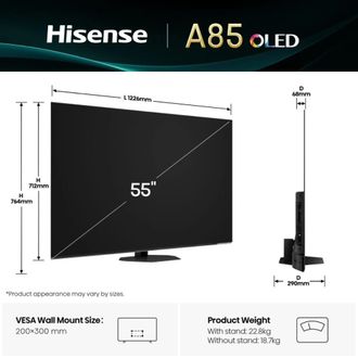 Телевізор Hisense 55A85Q Europe - фото 4 Телевізор Hisense 55A85Q Europe - фото 4