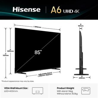 Телевізор Hisense 85A6Q - фото 5
