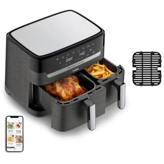 Мультипечь Tefal EY905B40 DUAL EASY FRY & GRILL - фото 2 Мультипечь Tefal EY905B40 DUAL EASY FRY & GRILL - фото 2