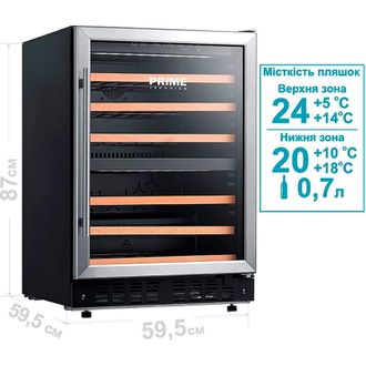 Винна шафа PRIME Technics PWC 87244 ES - фото 5
