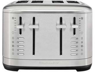 Тостер KitchenAid 4-Slot Toaster 5KMT4109 Brushed Stainless (5KMT4109ESX) Europe - фото 1 Тостер KitchenAid 4-Slot Toaster 5KMT4109 Brushed Stainless (5KMT4109ESX) Europe - фото 1