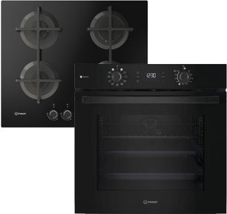 Комплект духова шафа + варильна поверхня Indesit IOK58HSB + ING61T/BK1 - фото 1 Комплект духова шафа + варильна поверхня Indesit IOK58HSB + ING61T/BK1 - фото 1